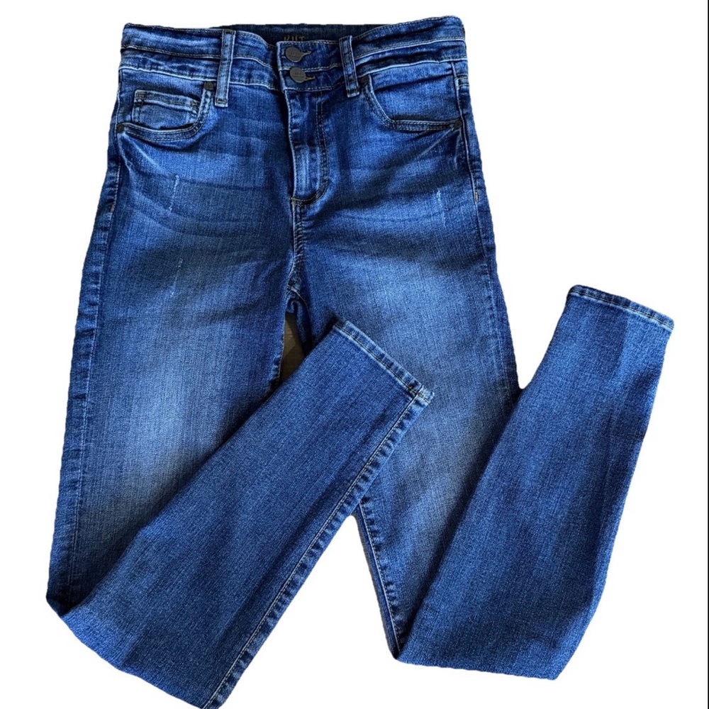 KUT from the Kloth High Rise Toothpick Skinny Jeans Zip Women 2‎ Style SP379MA1